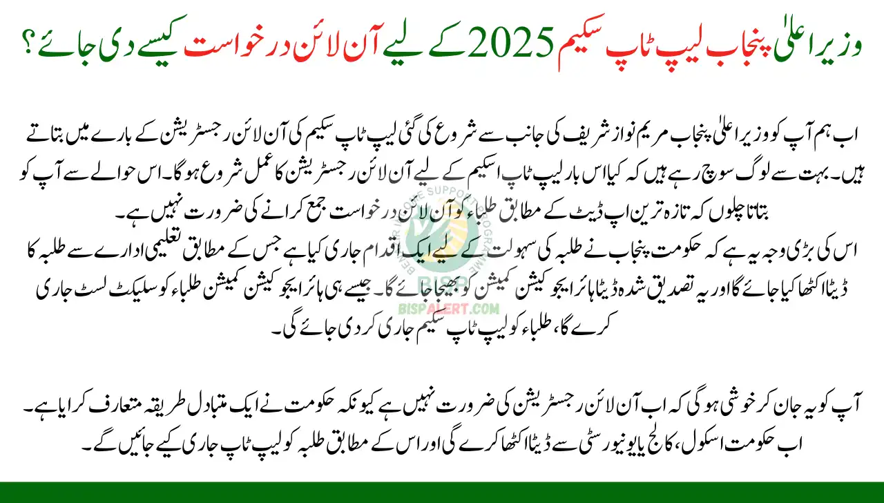 How To Apply Online for CM Punjab Laptop Scheme 2025